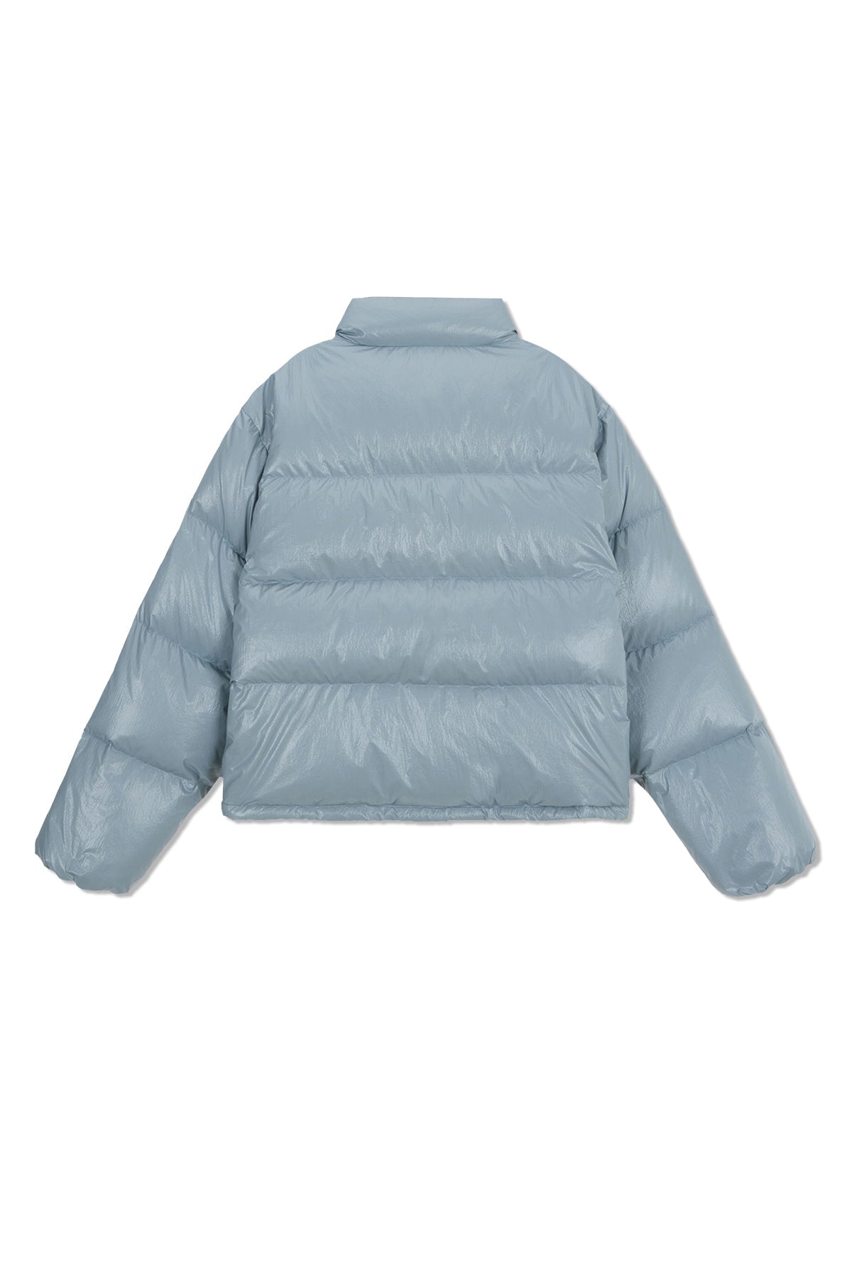 matinkim SMALL LOGO VOLUME DOWN JUMPER FOR WOMEN IN LIGHT GREY