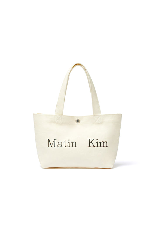 matinkim MATIN CANVAS MINI TOTE BAG IN IVORY
