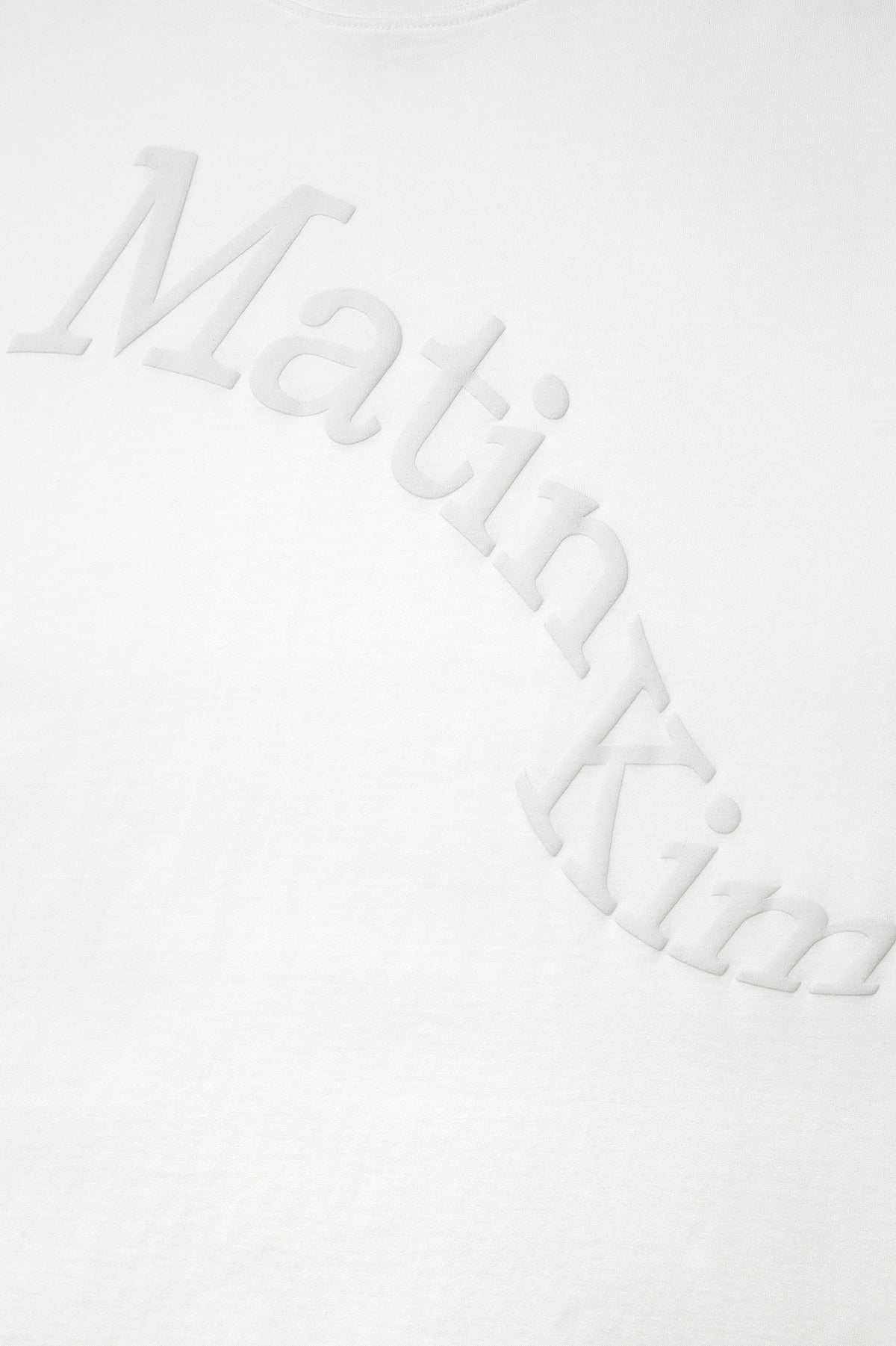 matinkim MATIN WAVE PRINTING LOGO TOP IN WHITE