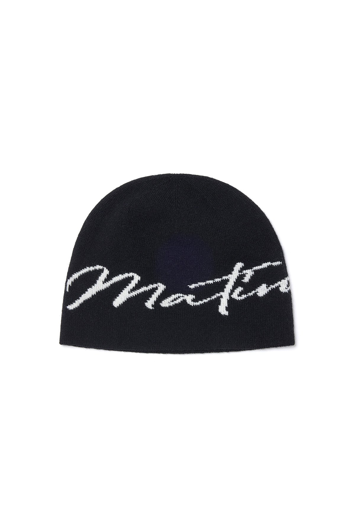 matinkim MATIN LOGO SCRIPT BEANIE IN BLACK