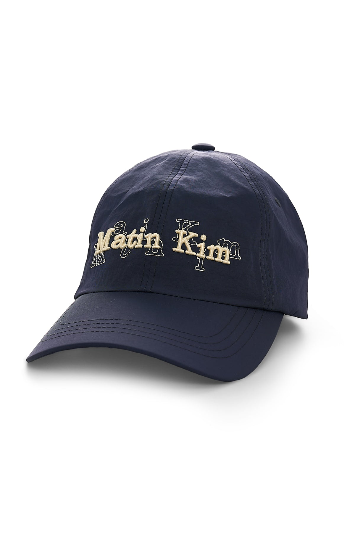 matinkim OVERLAY LOGO BALL CAP IN NAVY