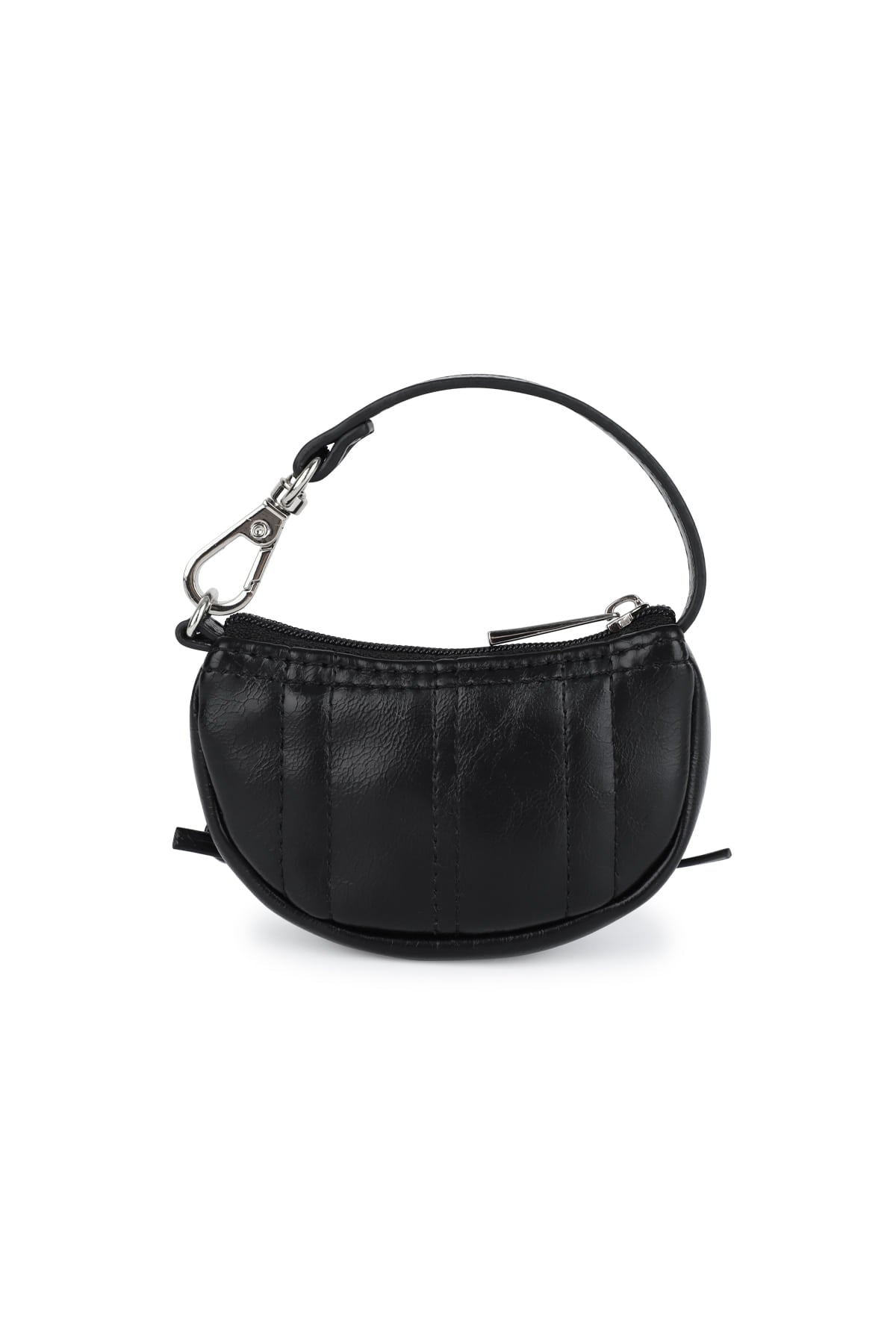 matinkim HALF SHIRRING RIBBON CHARM IN BLACK