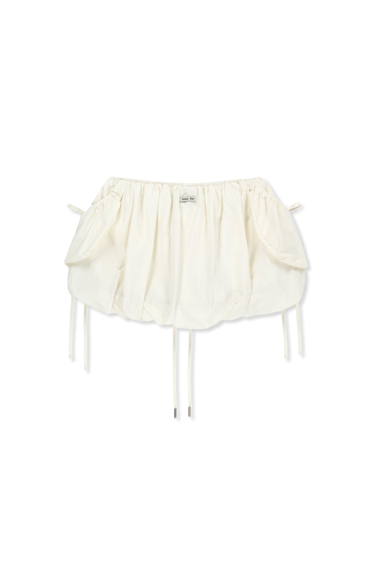 matinkim STRAP DETAIL BALLON SKIRT IN IVORY
