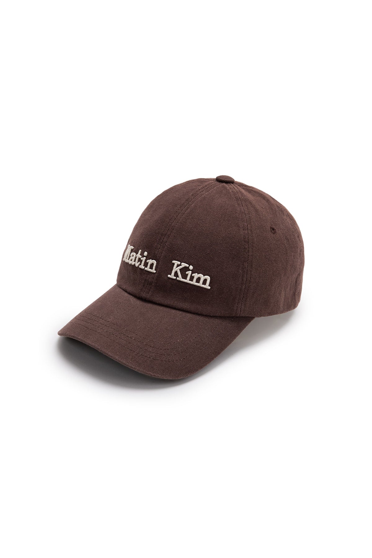 matinkim MATIN DUSTY CLASSIC LOGO BALL CAP IN BROWN