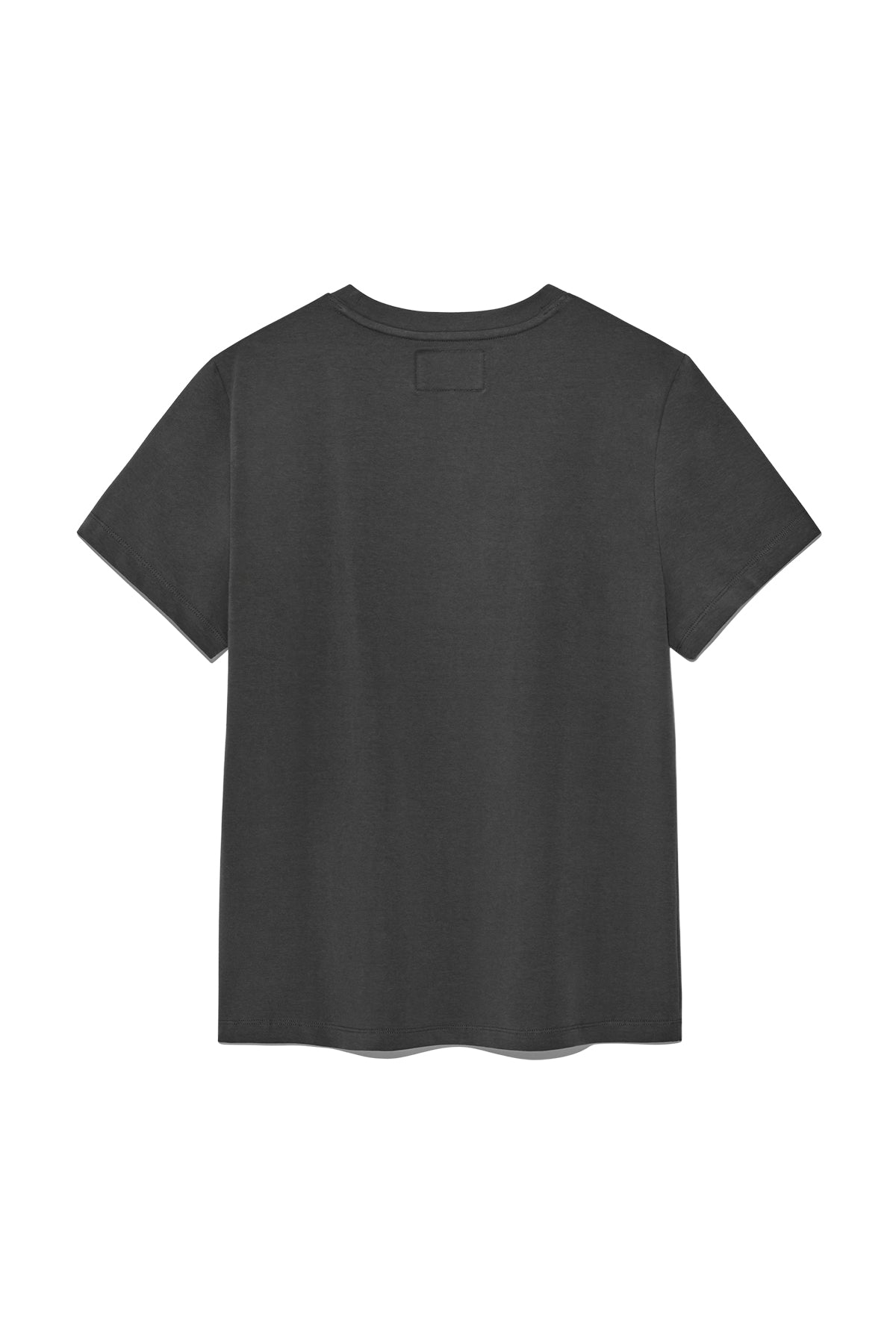 matinkim APPLIQUE LOGO PATCH TOP IN CHARCOAL