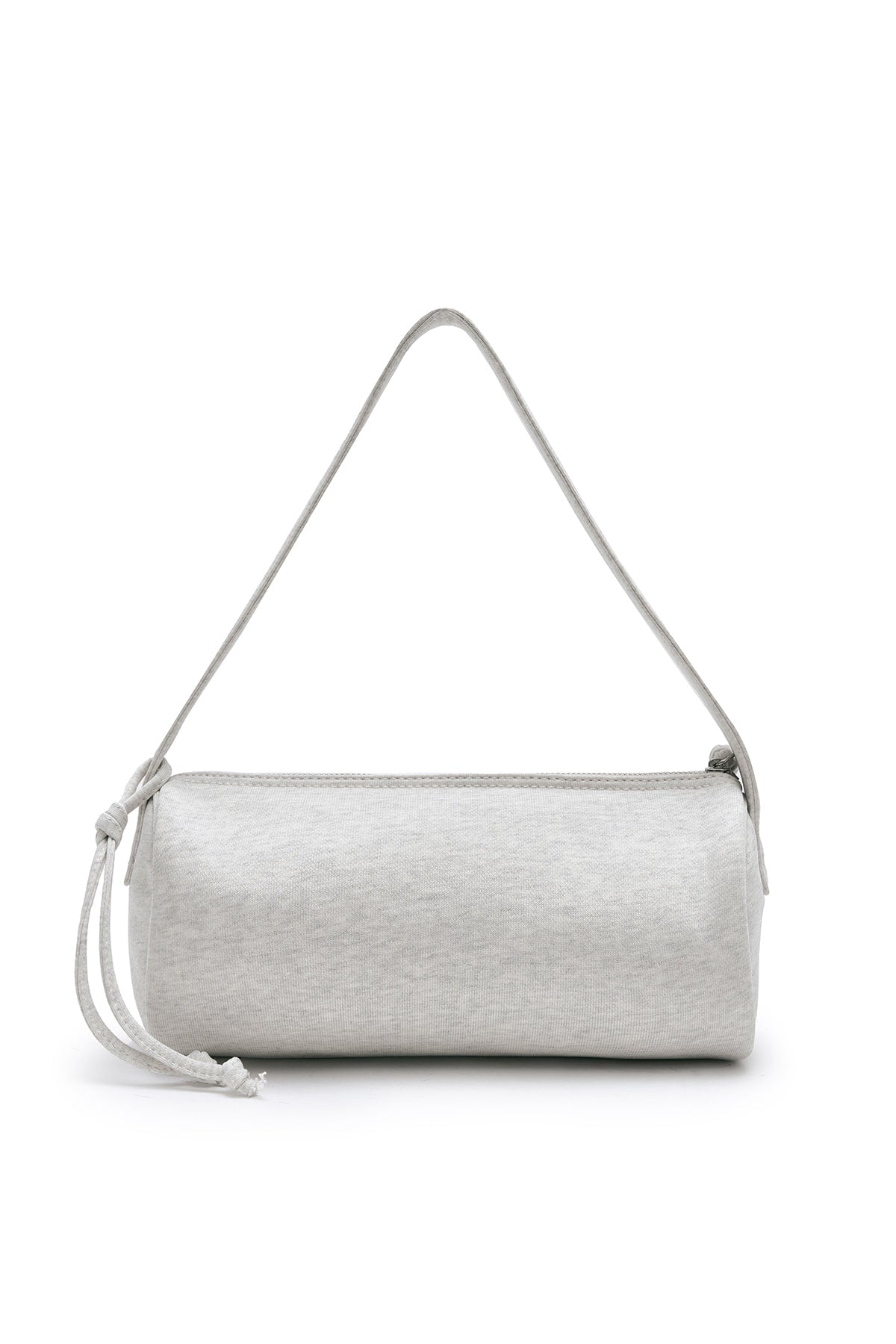 matinkim APPLIQUE LOGO JERSEY DUFFLE BAG IN LIGHT BEIGE