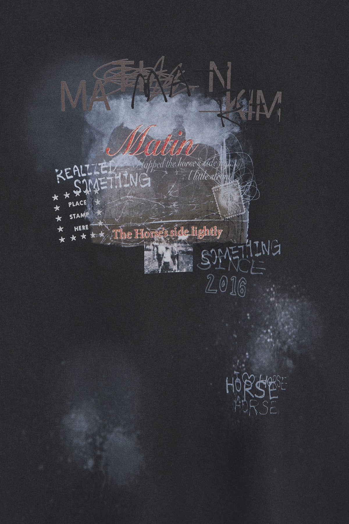 matinkim MATIN LNY 26 PIGMENT LOGO TOP IN CHARCOAL