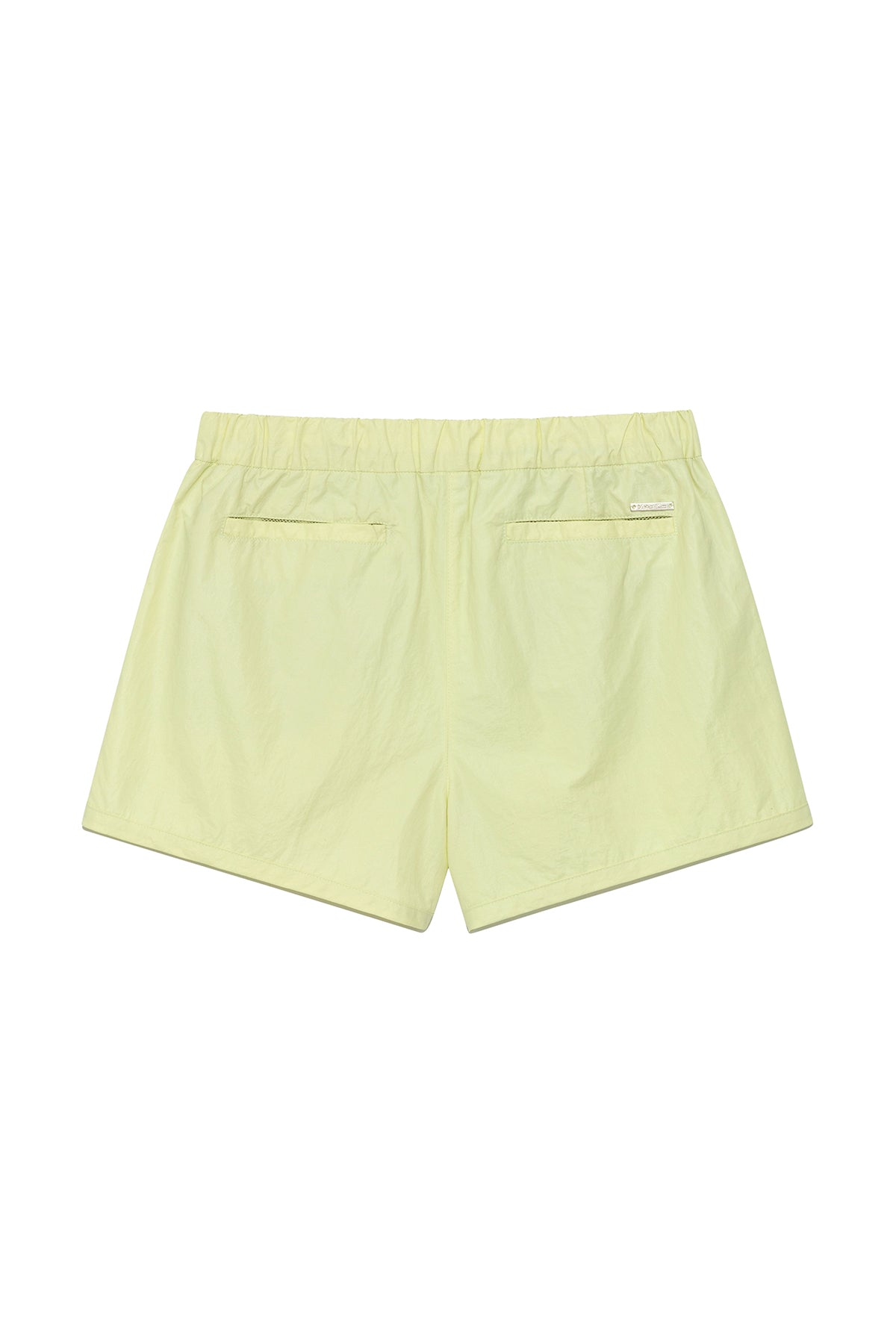 matinkim OUT POCKET NYLON BANDING SHORTS IN LIME