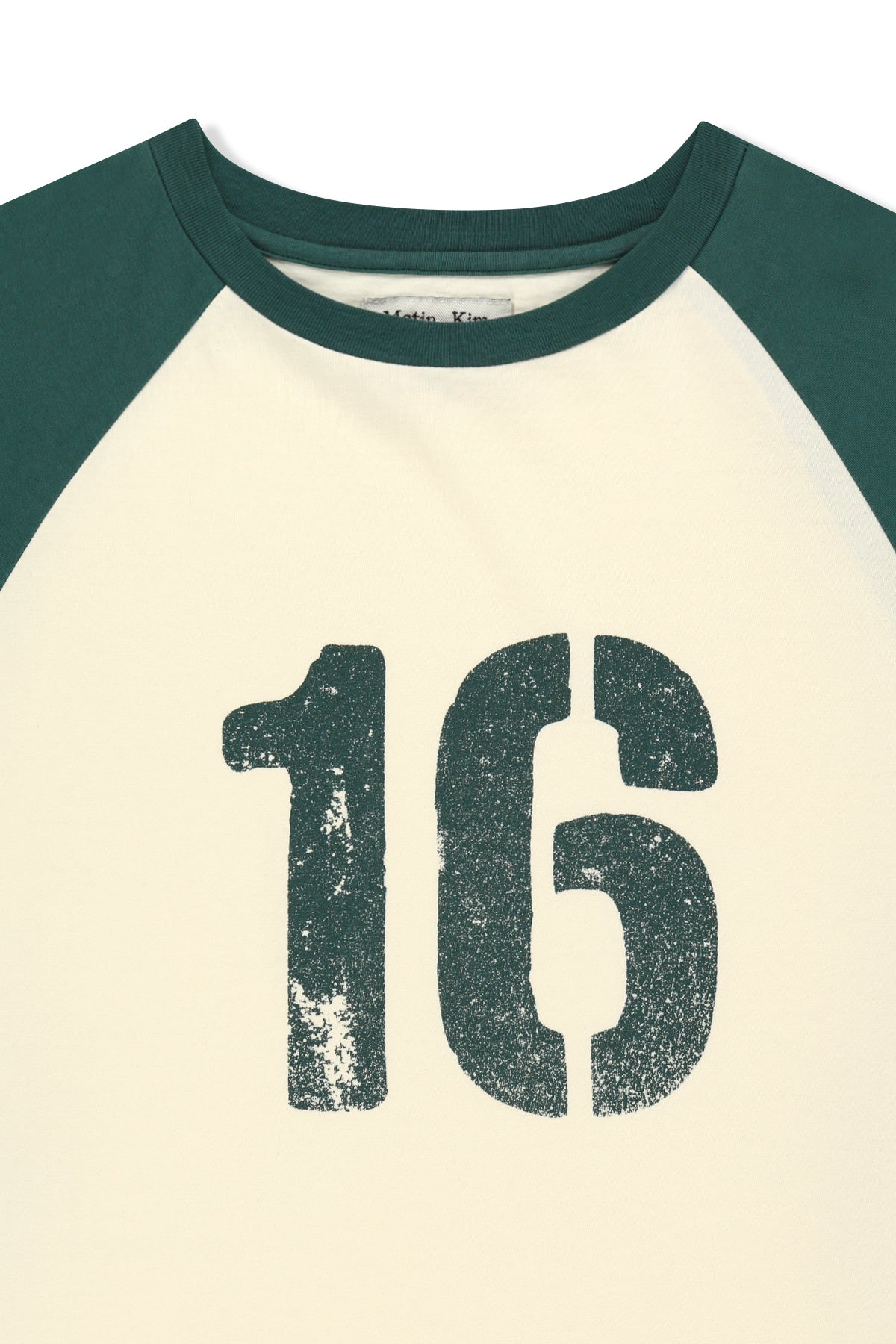 matinkim RAW EDGE RAGLAN TOP IN CREAM