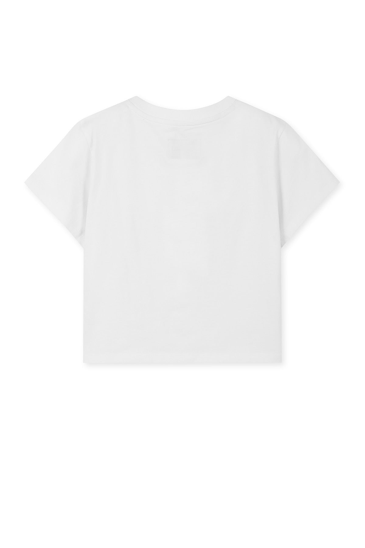 matinkim MATIN KIM LOGO CROP TOP IN WHITE