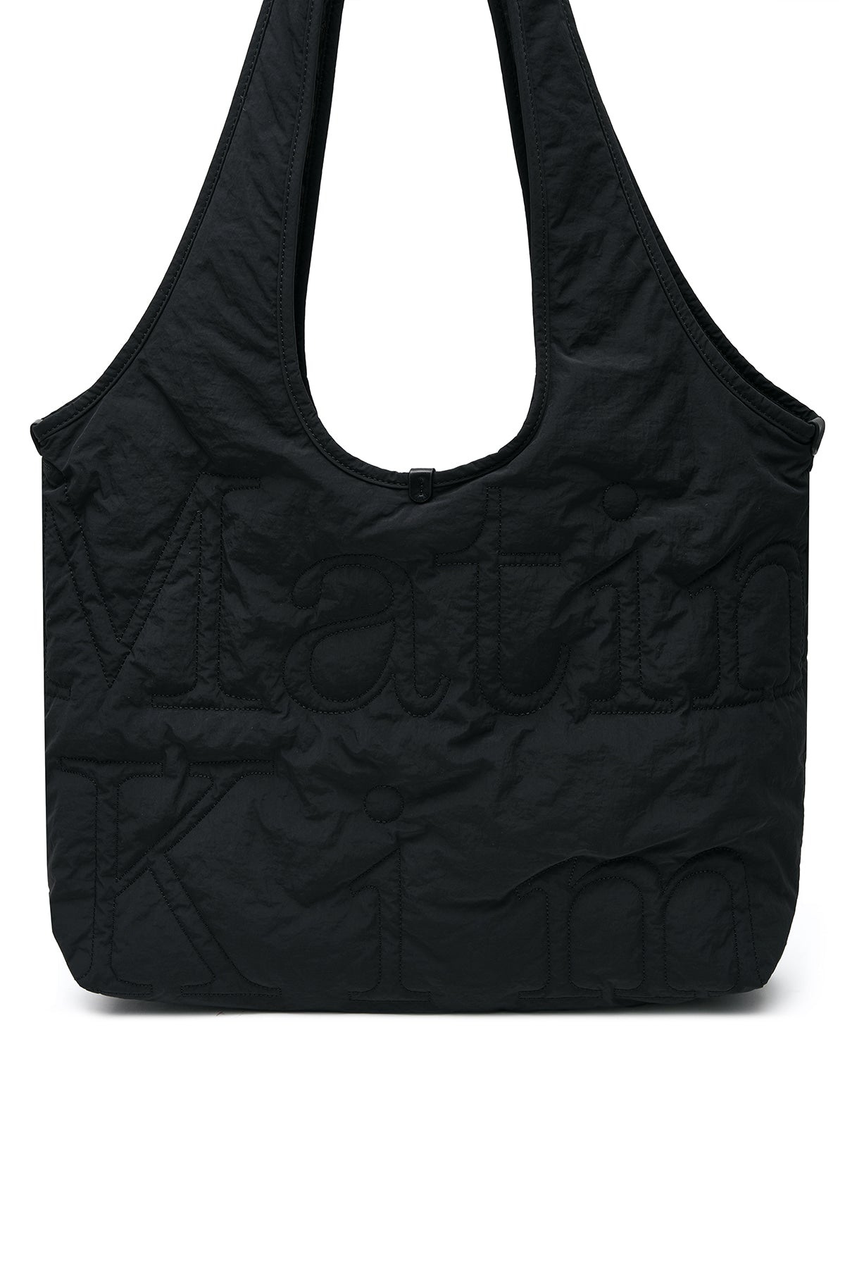 matinkim MATIN LOGO QUILTING ECOBAG IN BLACK