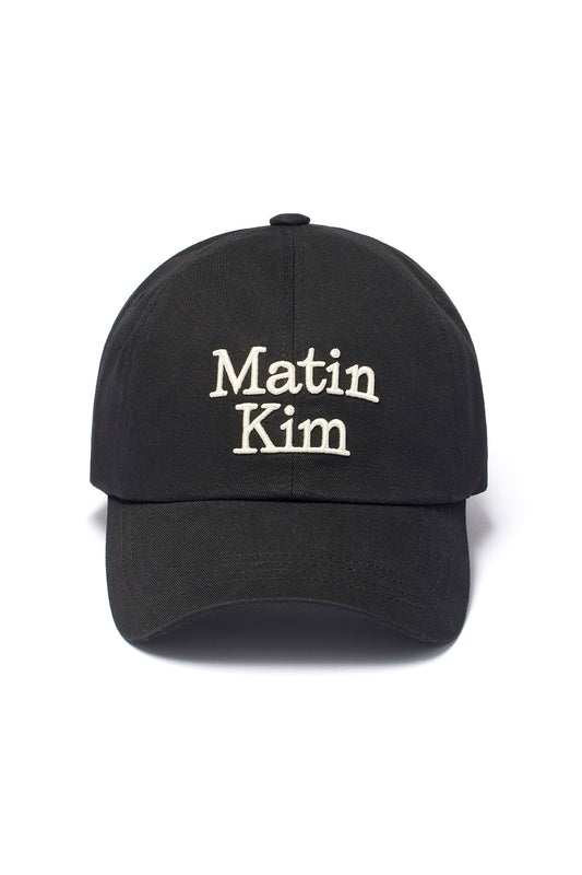 matinkim MATIN VOLUME LOGO BALL CAP IN BLACK