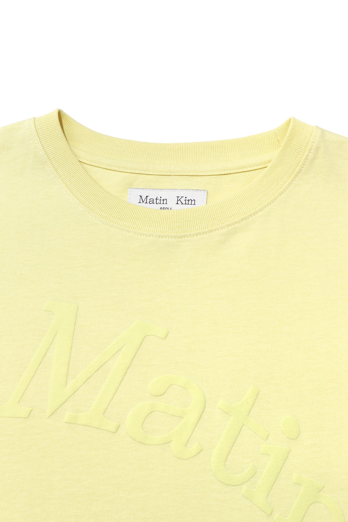 matinkim MATIN WAVE PRINTING LOGO TOP IN YELLOW
