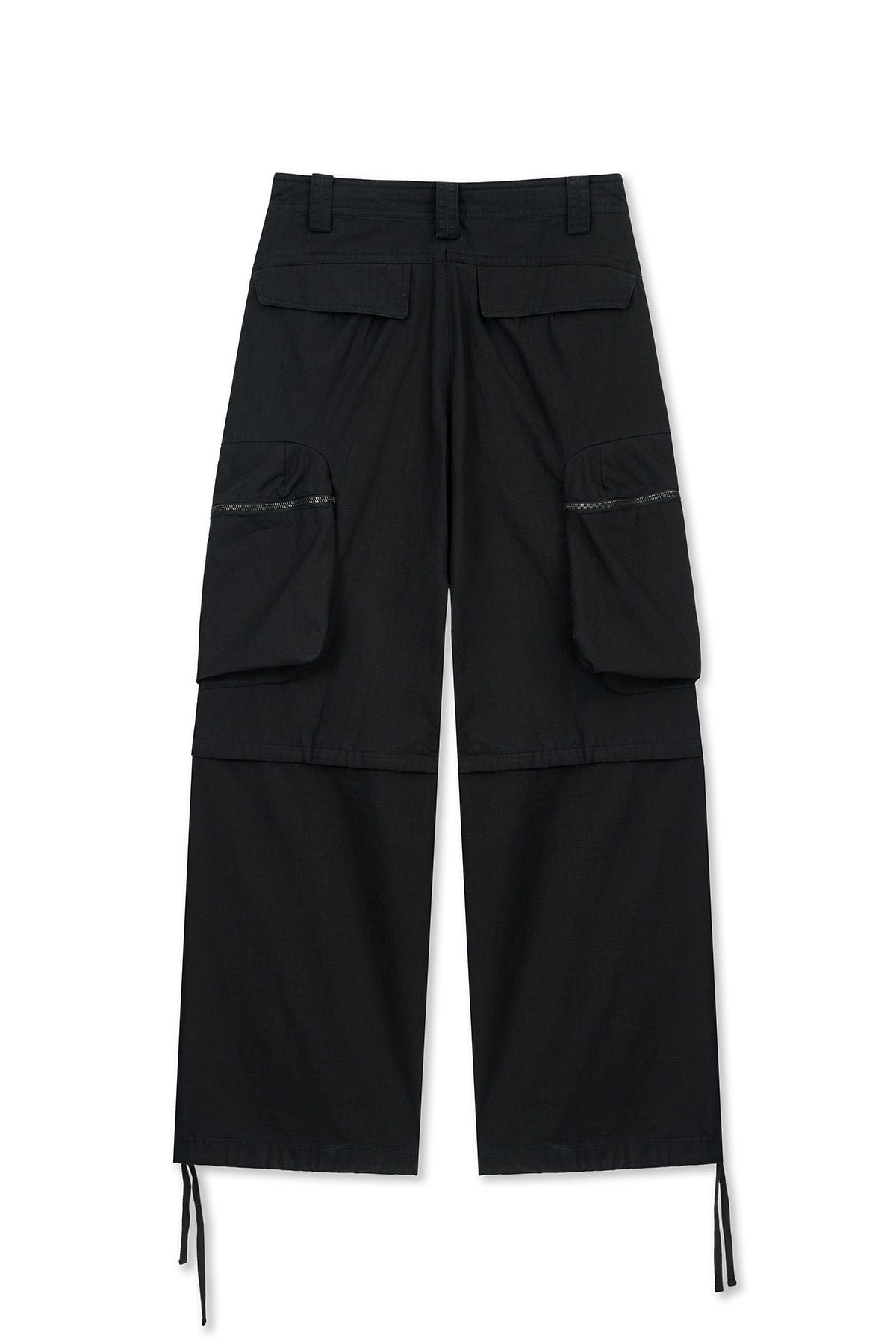 matinkim DETACHABLE CARGO PANTS IN BLACK