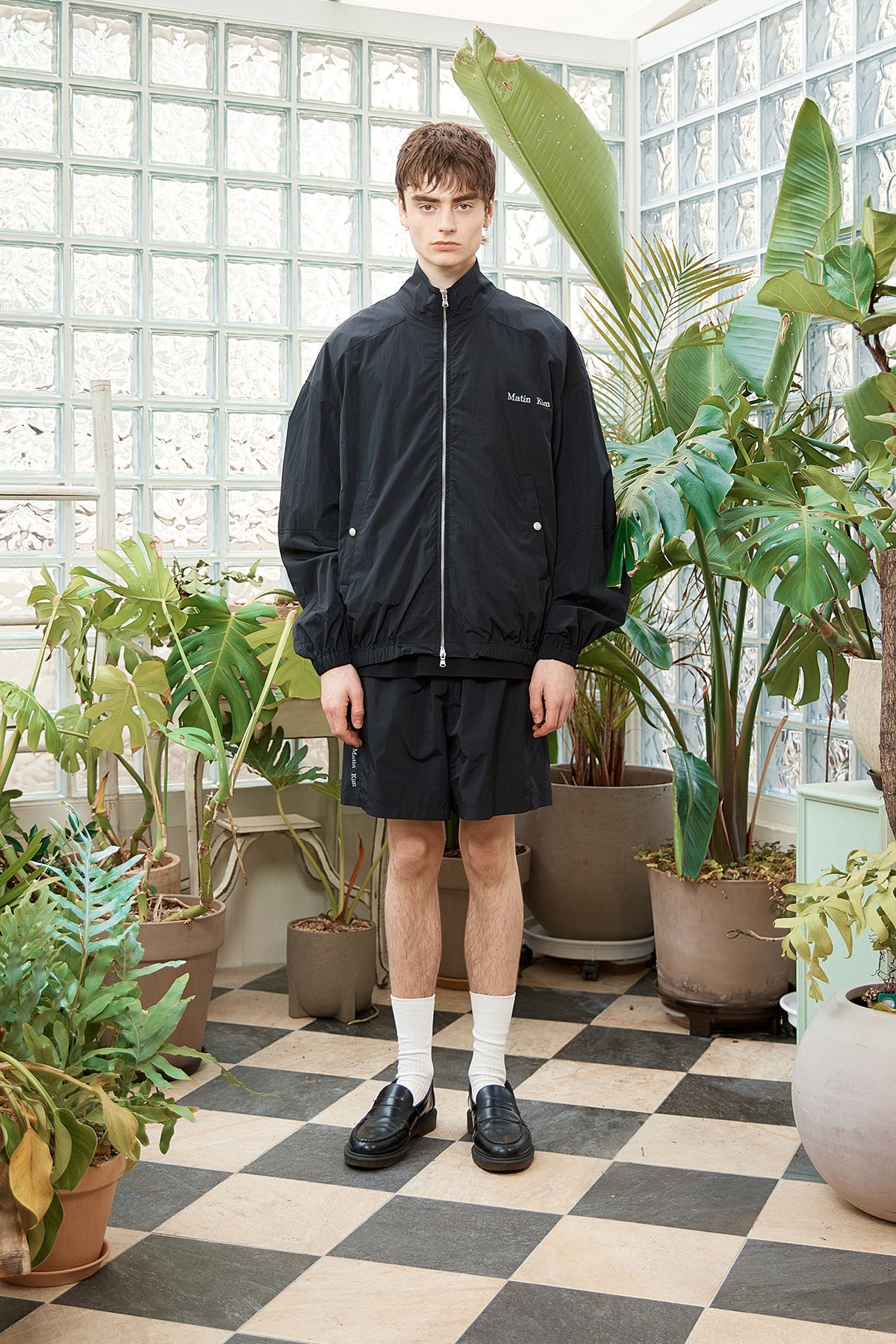 matinkim MESH NYLON SHORTS FOR MEN IN BLACK