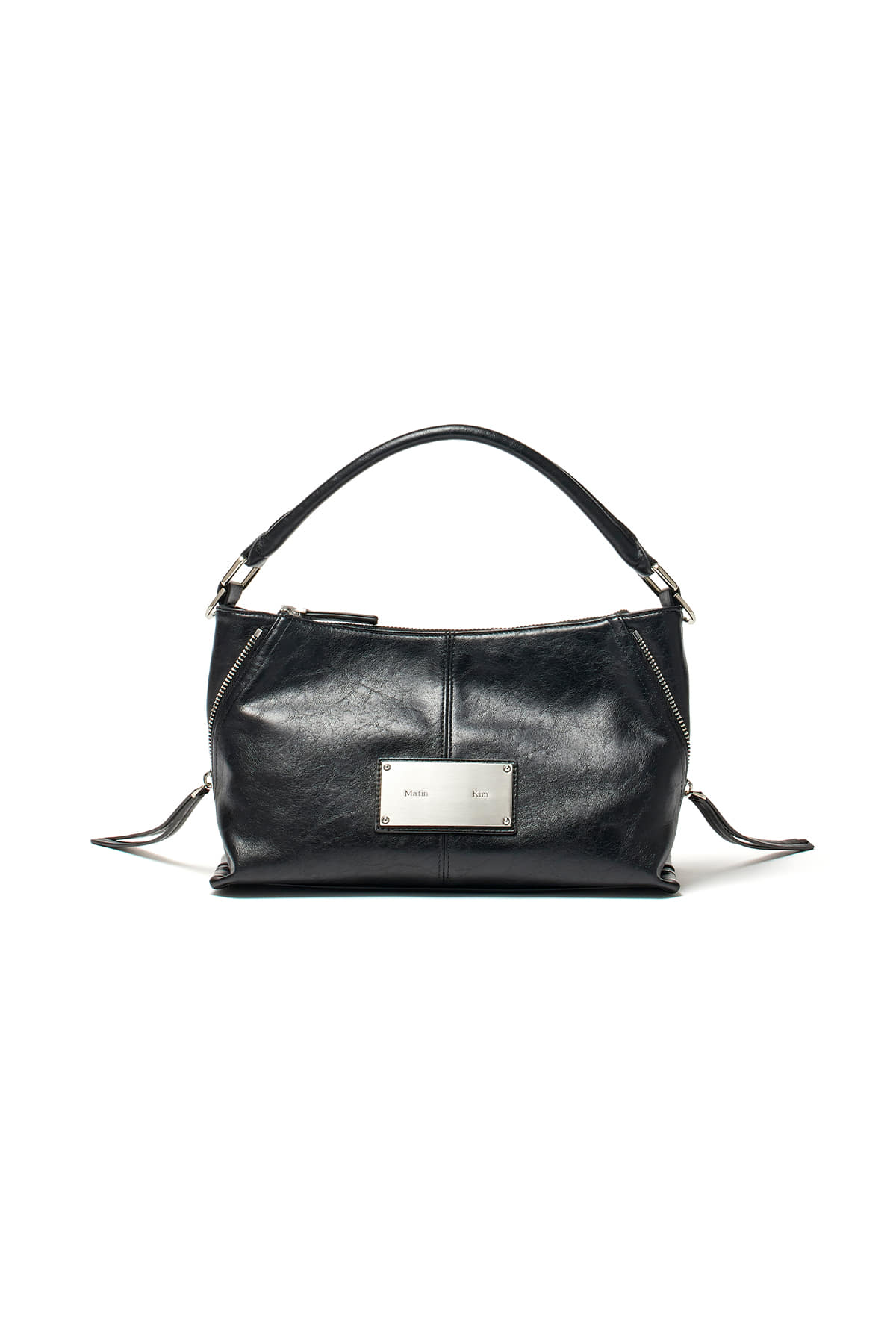 matinkim SIDE ZIPPER TWO WAY BAG IN BLACK