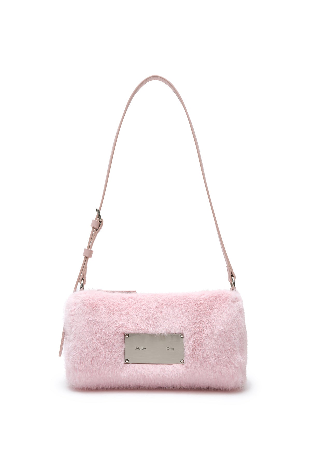 matinkim SOFT FUR MINI SHOULDER BAG IN PINK