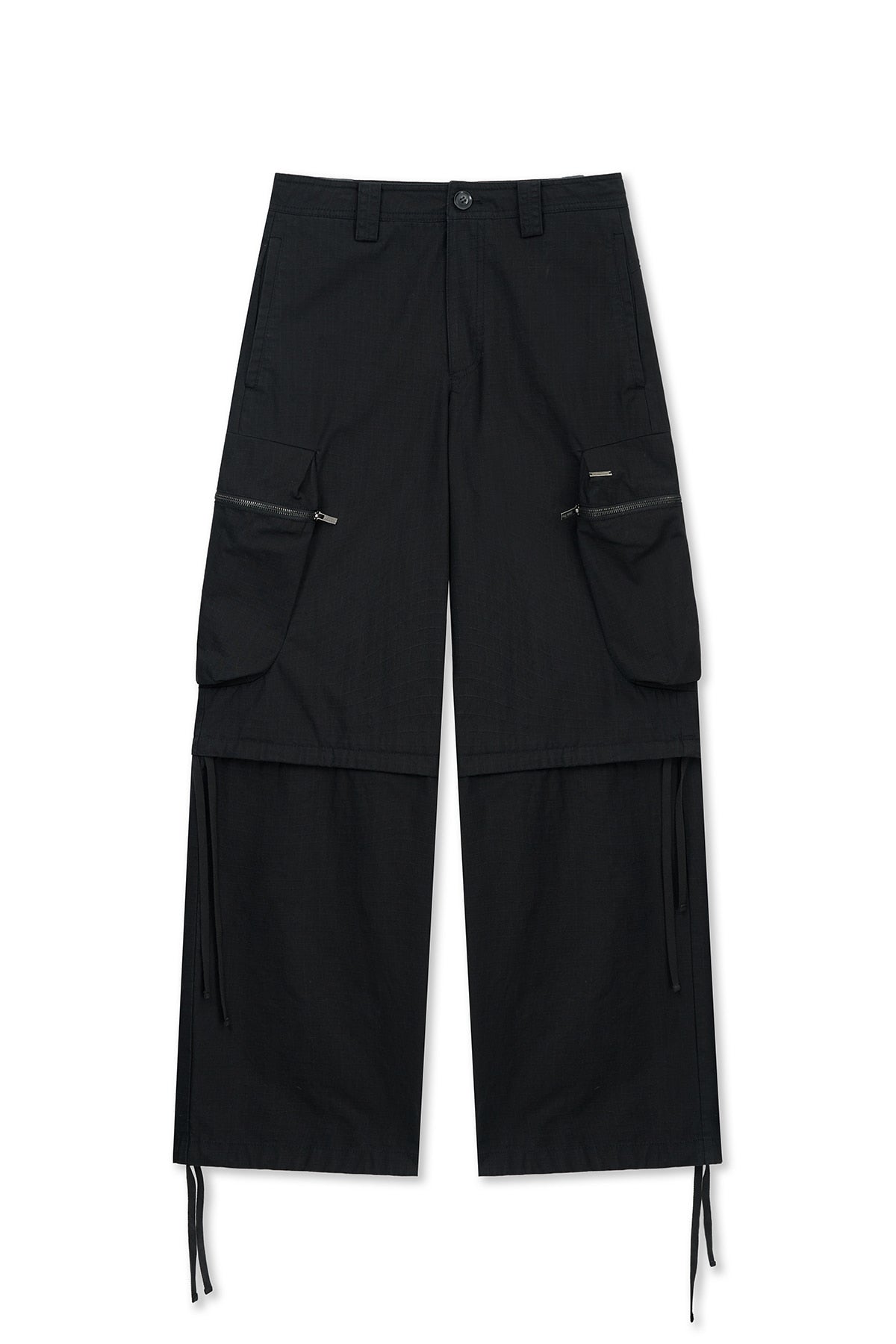 matinkim DETACHABLE CARGO PANTS IN BLACK