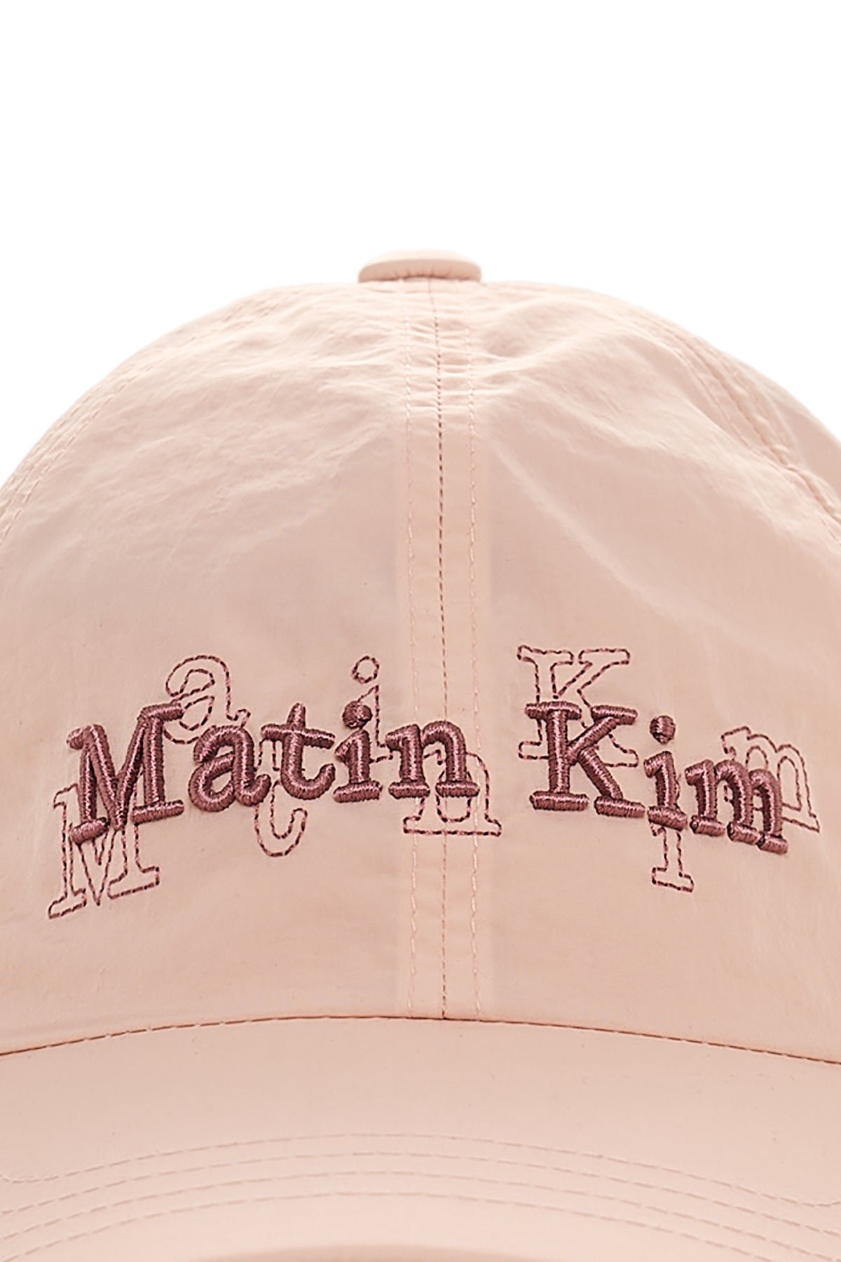 matinkim OVERLAY LOGO BALL CAP IN PINK