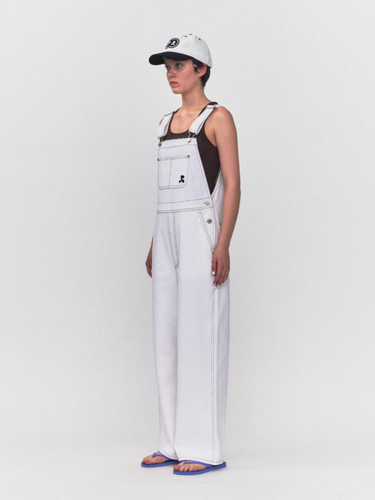 rest&recreation RR COTTON OVERALLS - WHITE