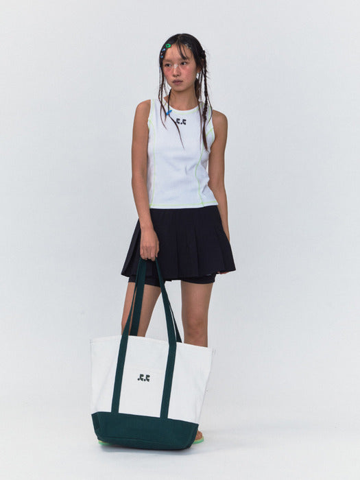rest&recreation RR CANVAS SHOULDER BAG - WHITE
