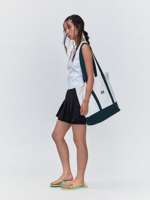 rest&recreation RR CANVAS SHOULDER BAG - WHITE