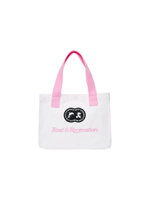 rest&recreation RR CANVAS TOTE BAG - WHITE