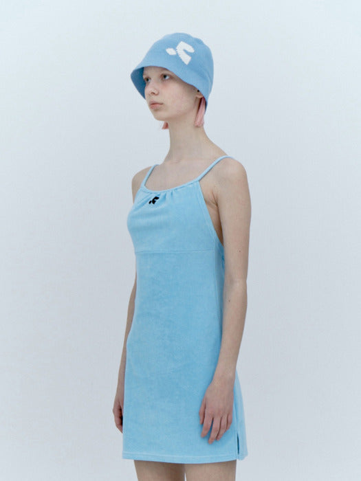 rest&recreation KNIT BUCKET HAT - BLUE
