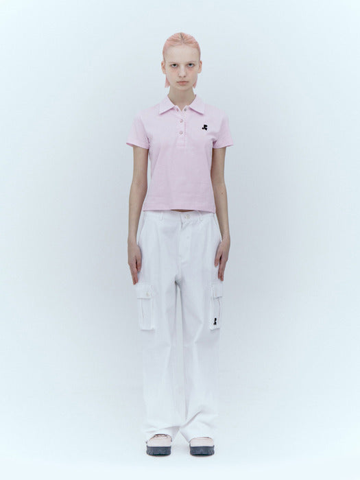 rest&recreation COTTON CARGO PANTS - WHITE
