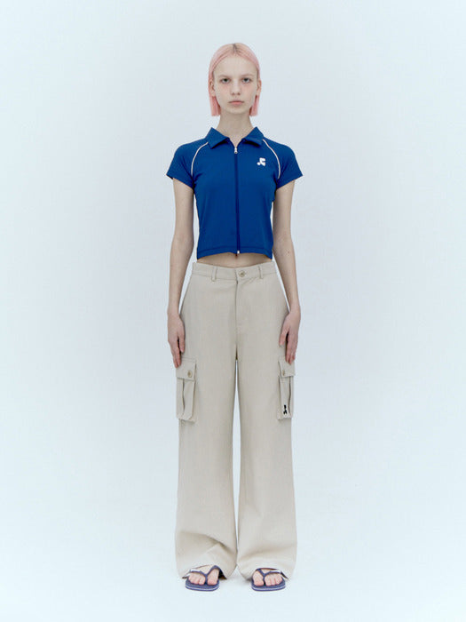 rest&recreation COTTON CARGO PANTS - BEIGE