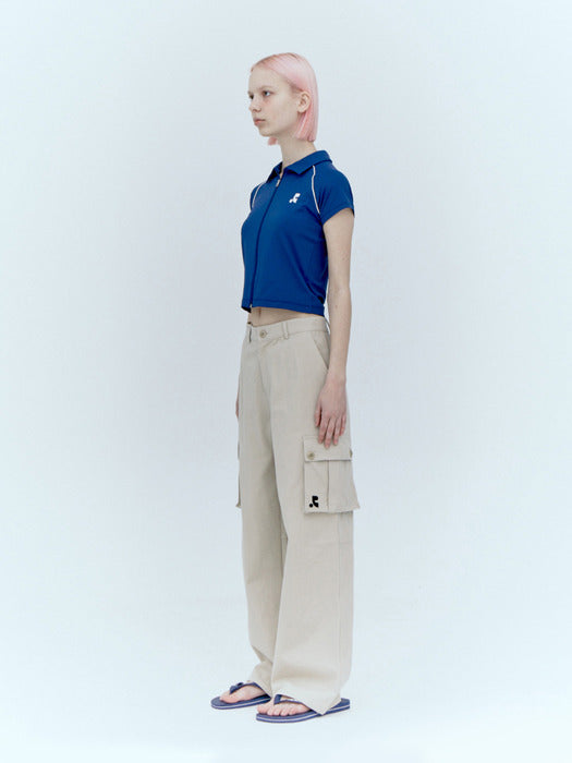 rest&recreation COTTON CARGO PANTS - BEIGE
