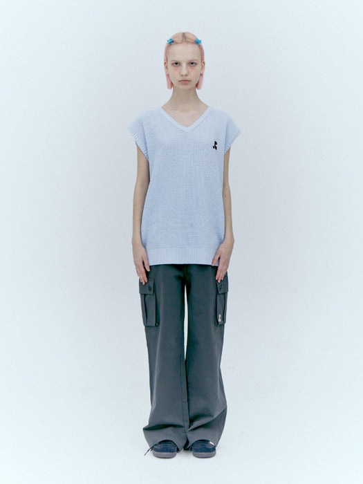 rest&recreation COTTON CARGO PANTS - CHARCOAL