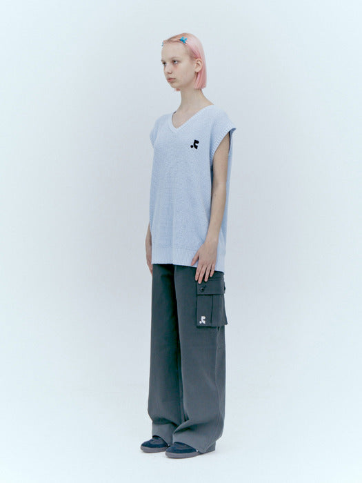 rest&recreation COTTON CARGO PANTS - CHARCOAL
