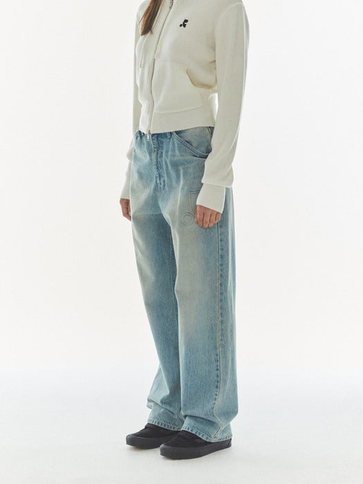 rest&recreation LOGO AMBO DENIM PANTS - LIGHT BLUE