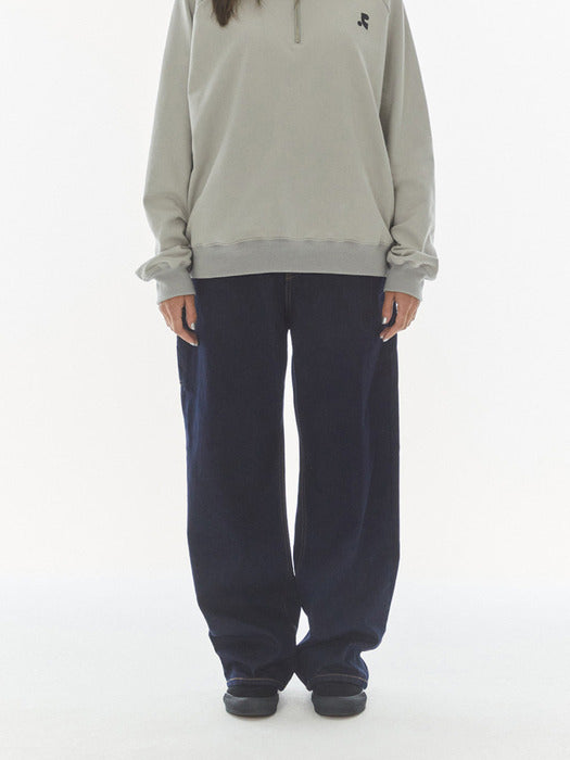 rest&recreation LOGO AMBO DENIM PANTS - INDIGO BLUE