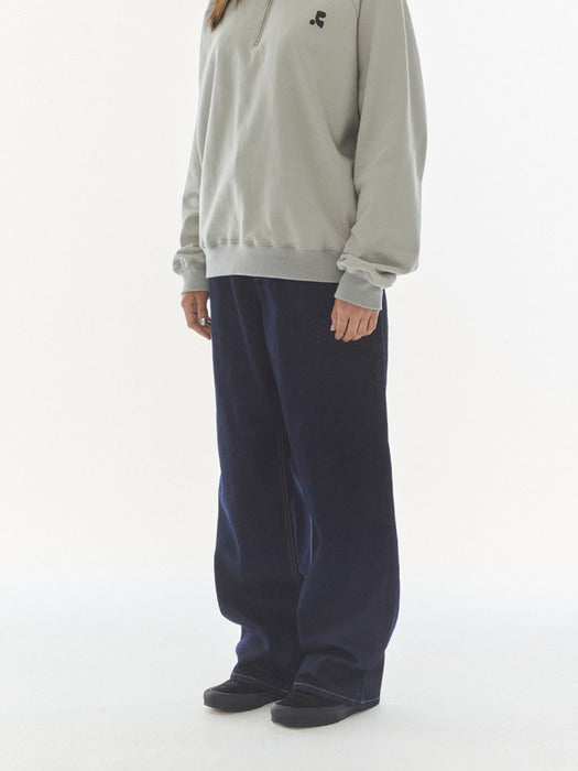 rest&recreation LOGO AMBO DENIM PANTS - INDIGO BLUE