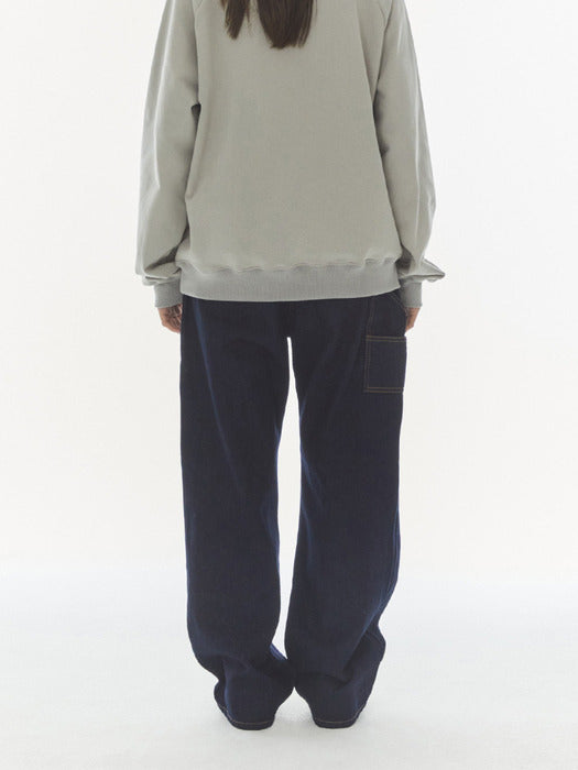 rest&recreation LOGO AMBO DENIM PANTS - INDIGO BLUE