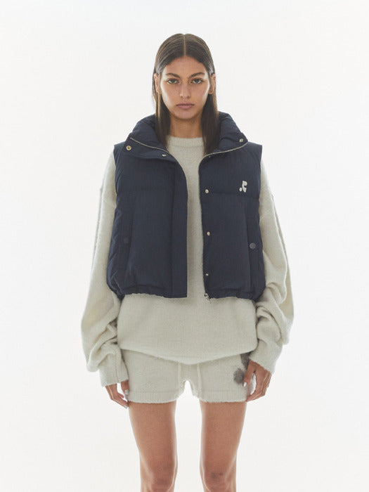 rest&recreation SHORT DOWN VEST - DARK NAVY