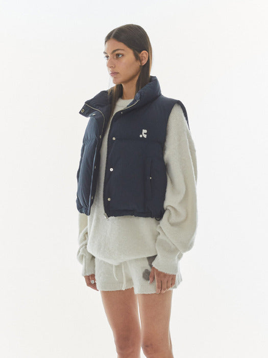 rest&recreation SHORT DOWN VEST - DARK NAVY