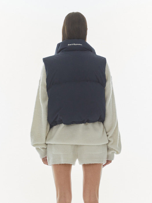 rest&recreation SHORT DOWN VEST - DARK NAVY