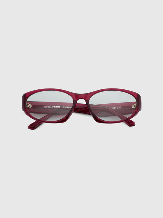 blue elephant BRAT plum