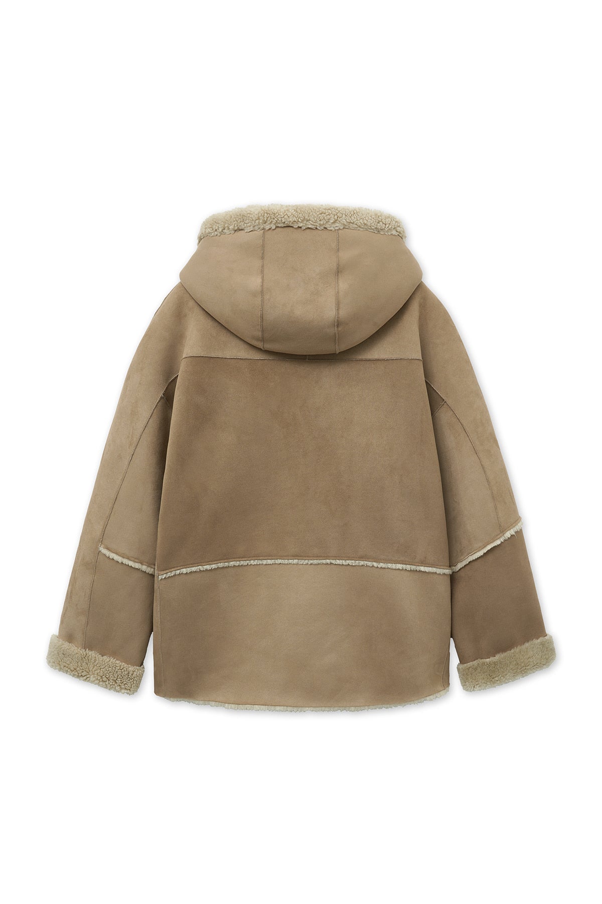 matinkim REVERSIBLE HOODY MUSTANG IN BEIGE