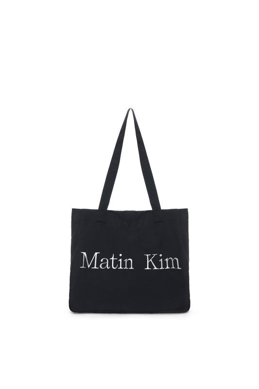 matinkim MATIN FABRIC BIG ECOBAG IN BLACK