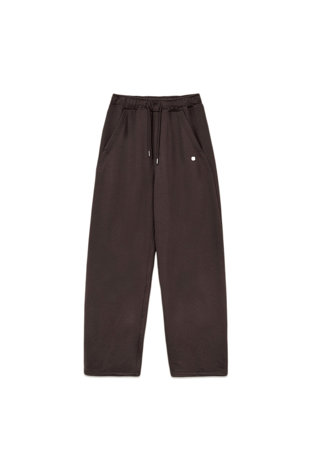 matinkim BACK POCKET GLITTER SWEATPANTS FOR WOMEN IN BROWN