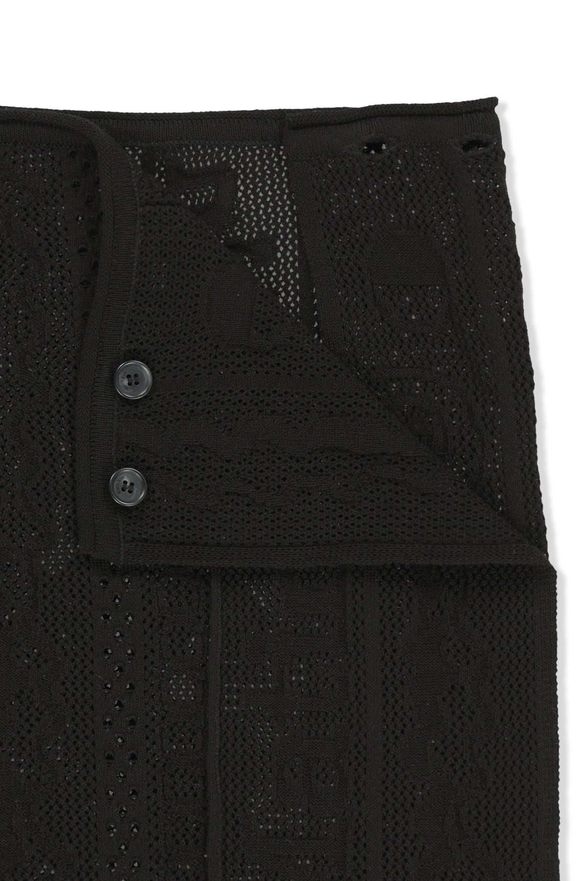 matinkim MESH LOGO WRAP MINI SKIRT IN BLACK