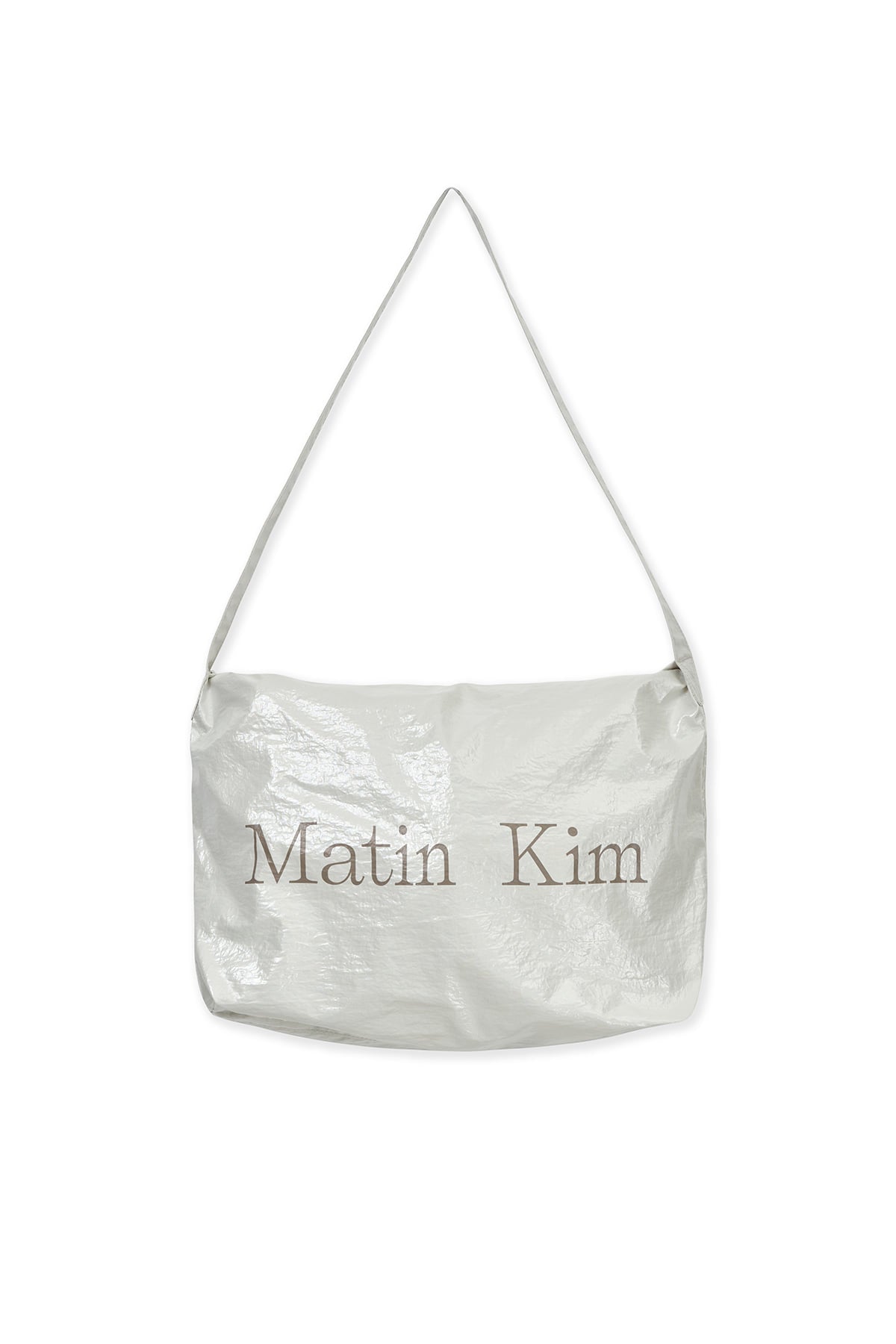 matinkim GLOSSY LIGHT TWO WAY BAG IN IVORY