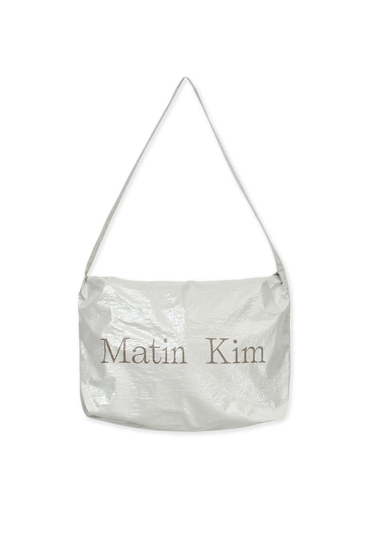 matinkim GLOSSY LIGHT TWO WAY BAG IN IVORY