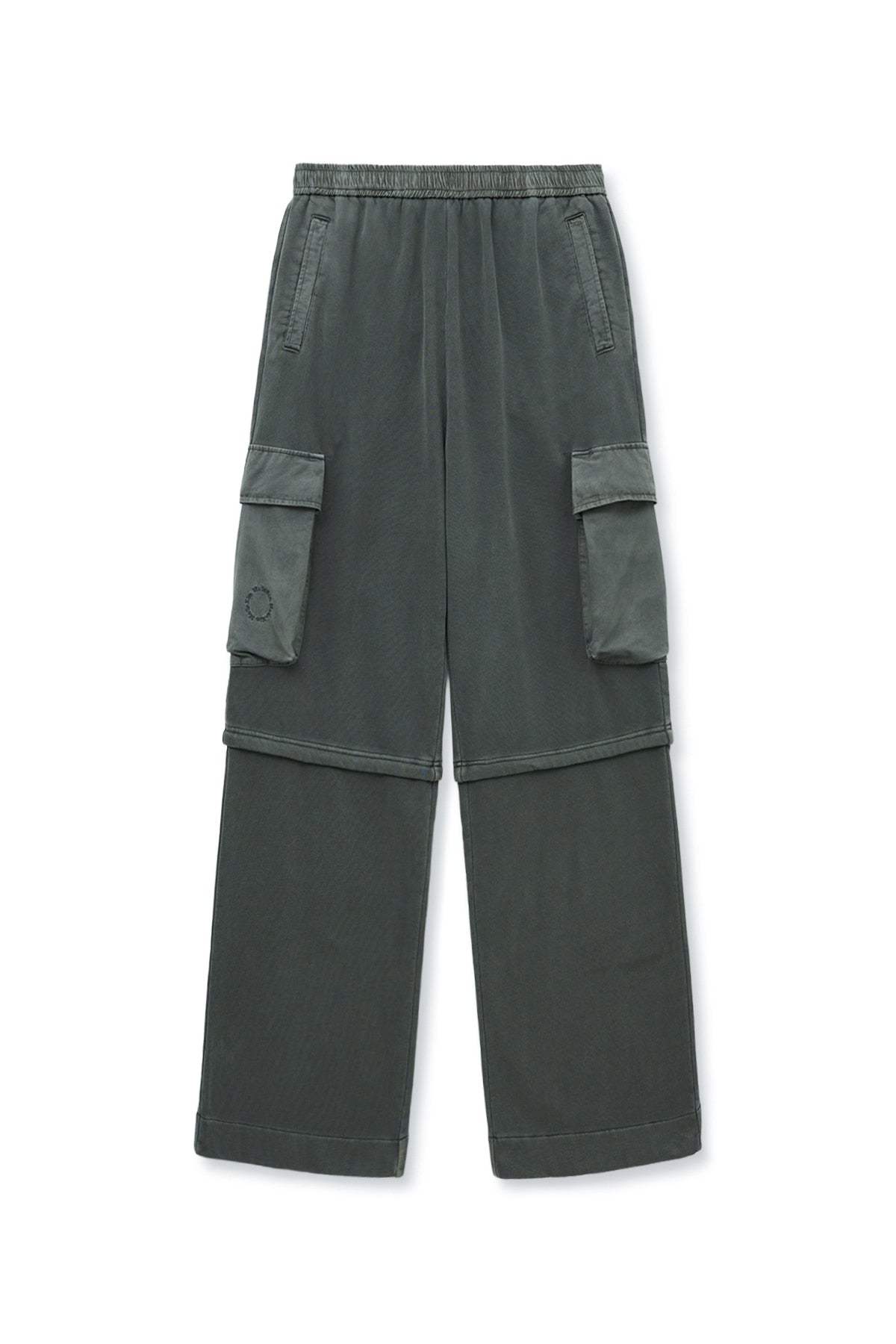matinkim PIGMENT DYED CARGO PANTS FOR MEN IN CHARCOAL