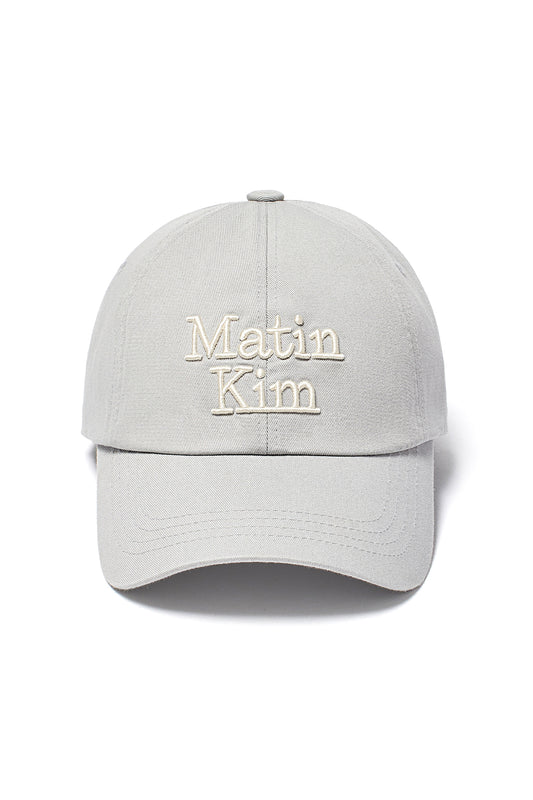 matinkim MATIN VOLUME LOGO BALL CAP IN GREY