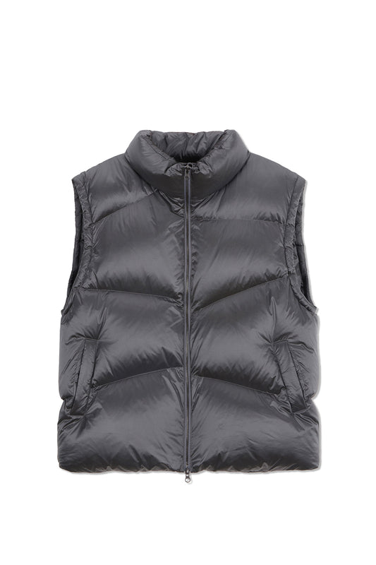 matinkim UNBALANCE QUILTED DOWN VEST FOR MEN IN GREY
